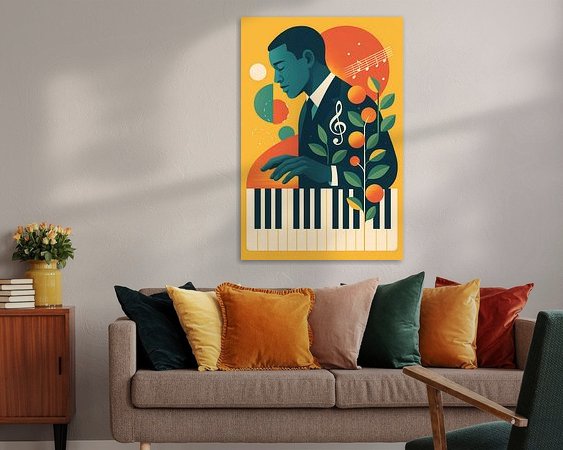 Example of the artwork in a room