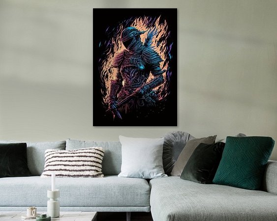 Example of the artwork in a room