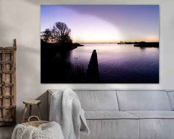 Riser in Terherne at sunrise by Marleen van der Schoot