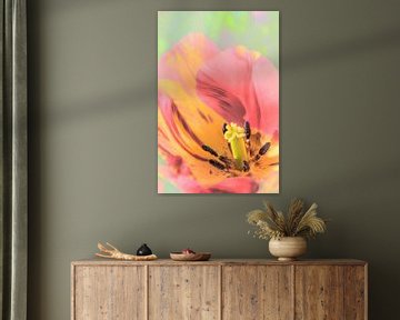 Tulp in Popart stijl. van Alie Ekkelenkamp