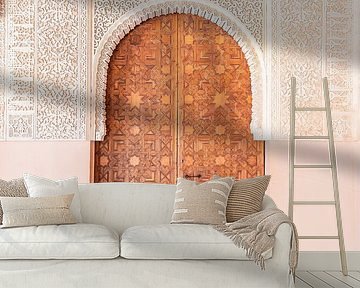 Alhambra Granada – Moorish Architectural Door Islamic Art Print
