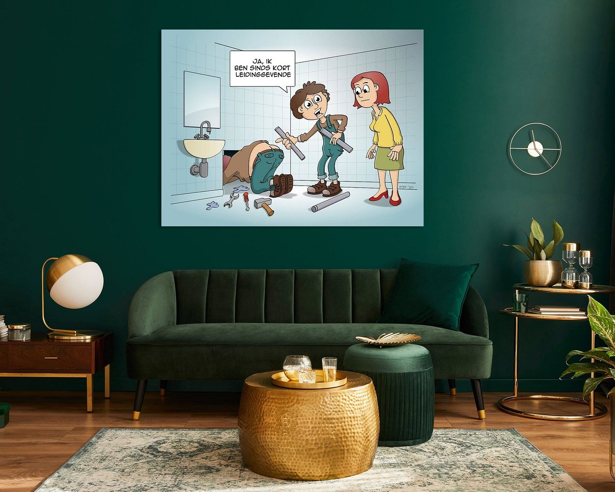 Example of the artwork in a room