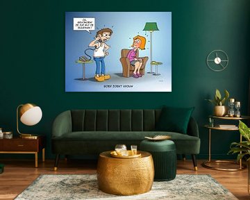 Cartoon; Boer zoekt vrouw, bij. de buurman van Galerie Ringoot