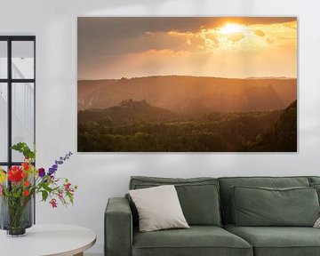 Sonnenuntergang in der sächsichen Schweiz
