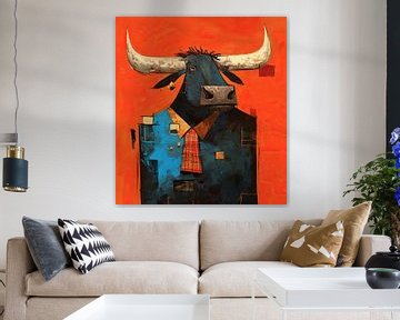Modern Taurus with Collar and Ties by ARTEO Paintings