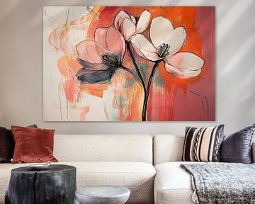Bloemen Rood van De Mooiste Kunst