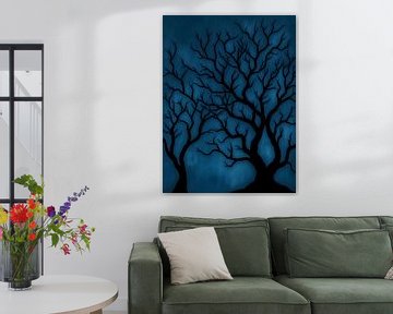 Blue Brain Haunted Tree by Artistic