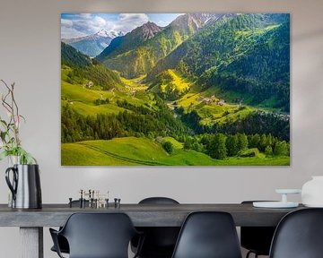 Sud Tirol Alpes vallée Passiria paysage idyllique vue sur Sjoerd van der Wal Photographie