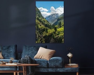 Ventraal uitzicht in de Tiroler Alpen in Austira tijdens de lente van Sjoerd van der Wal Fotografie