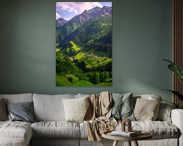 Zuid-Tiroolse Alpen Passiriadal idyllisch landschapsgezicht van Sjoerd van der Wal Fotografie