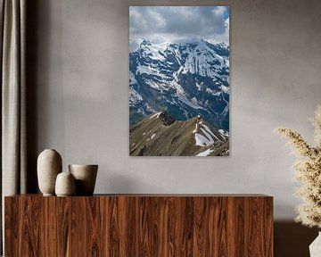 Besneeuwde bergtoppen in de Oostenrijkse Alpen bij de Grossglockner van Sjoerd van der Wal Fotografie