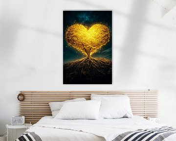 Gouden hartvormige boom van Imperial Art House
