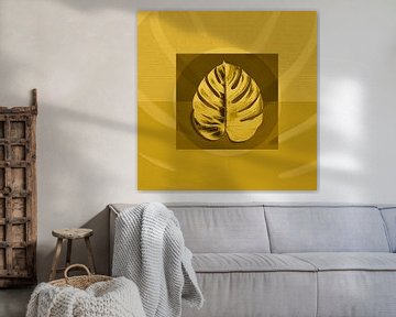 Monstera blad van Richards Fine Art