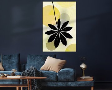 Lupineblad grafisch van Richards Fine Art