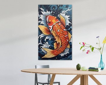 Koi Symfonie: harmonie in bloei van Hanzo Hasashi