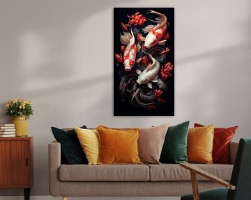 Koi Symfonie: harmonie in bloei van Hanzo Hasashi