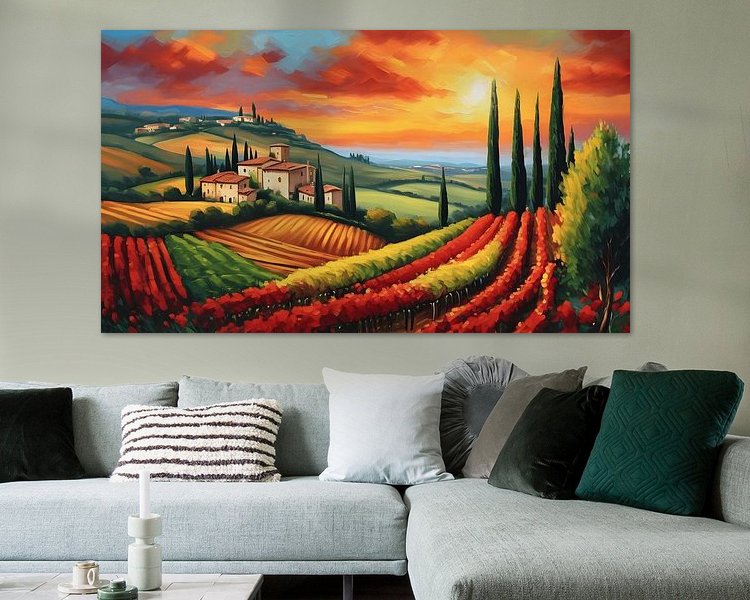 Example of the artwork in a room