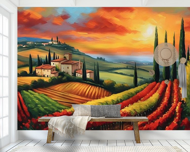 Example of the artwork in a room