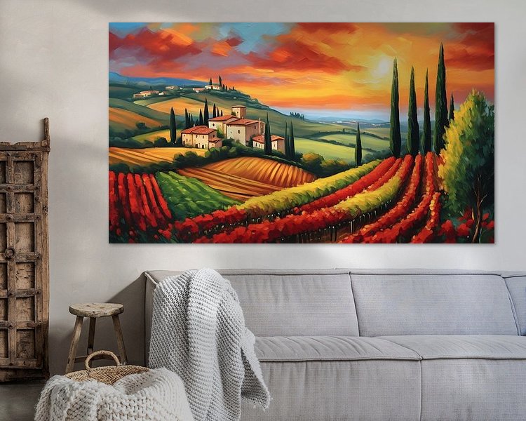 Example of the artwork in a room