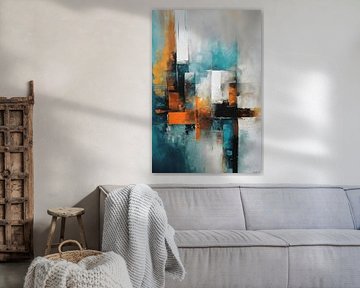 Abstrakte Malerei in sanften Tönen von WeLoveArt