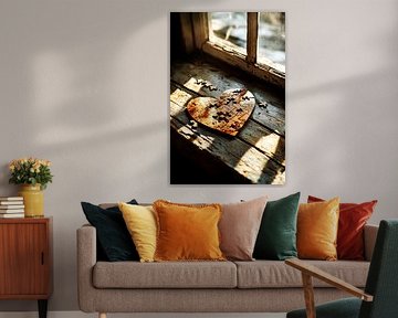 Puzzle en bois en forme de coeur