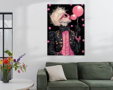 Pop Art Bubble Gum van Karina Brouwer