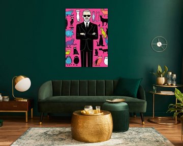 Business Chaos in Pop Art van Karina Brouwer