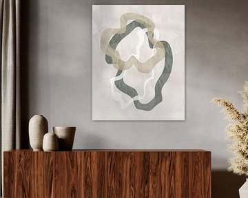 Abstract Green Forms No 2 by Sannel Larson