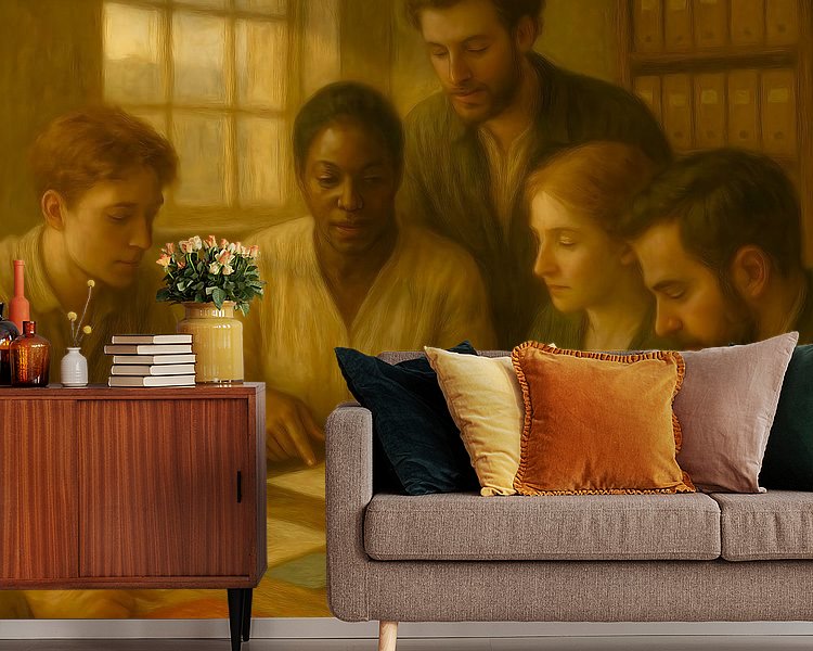 Example of the artwork in a room