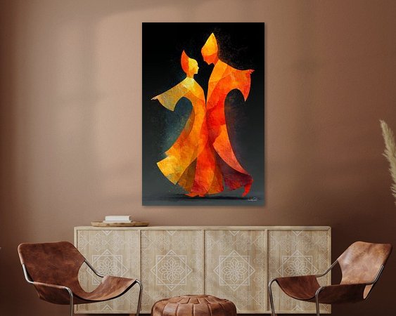 Example of the artwork in a room