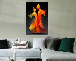 Example of the artwork in a room
