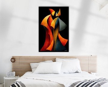 abstract dancing women