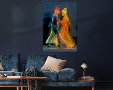 abstract dansende vrouwen van Gelissen Artworks