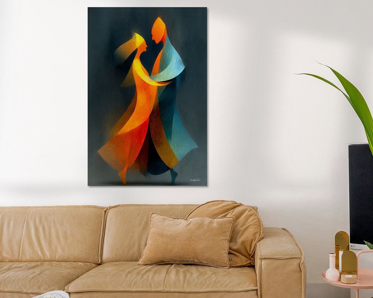 Example of the artwork in a room