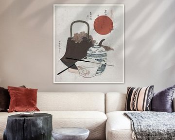 Stilleben mit Teekanne, Porzellankanne und aufgehender Sonne [Japan] von Affect Fotografie