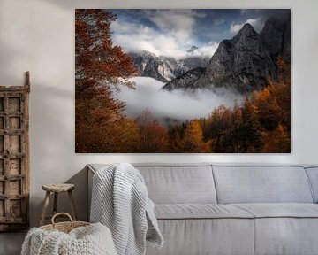 Herfst in Slovenië van Martin Podt