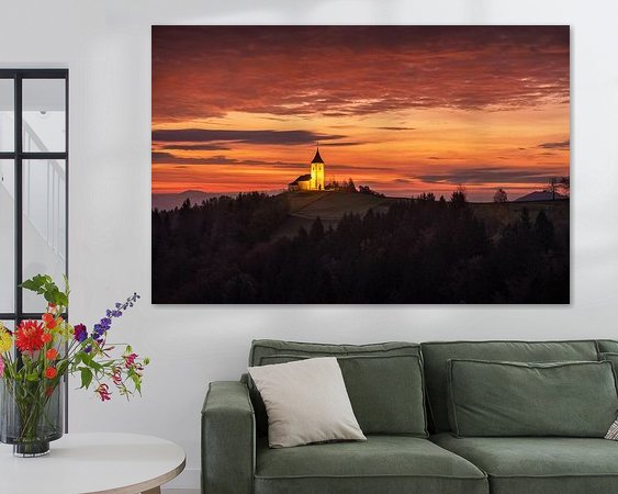 Example of the artwork in a room