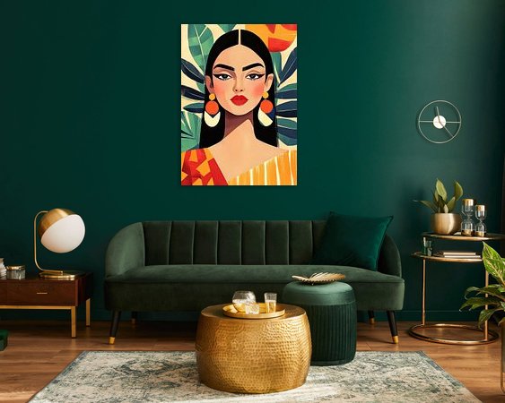 Example of the artwork in a room