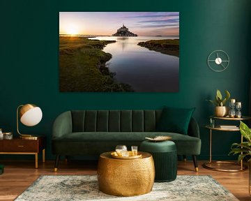 Mont saint michel in een sprookjes achtige setting van Joey Hohage