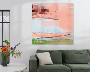 Farbgesang in Korallen Farbe von Claudia Gründler
