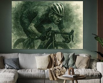 The final sprint (sports sports art cycling male tough passion close-up ) by Natalie Bruns