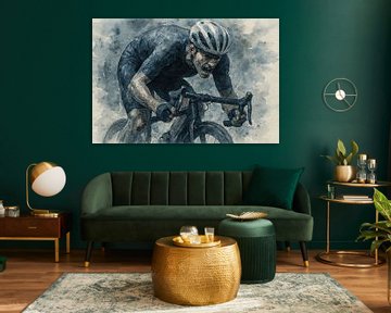 Grensverleggend (wielersport stoer krachtig intens doorzetten topsport mannelijk fietsen wielrenner Tour de France)
