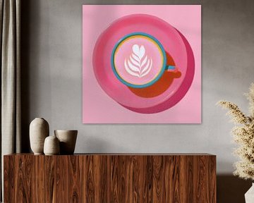 Pink Coffee van Marja van den Hurk