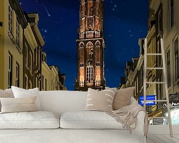 215. Dom tower from the Zadelstraat by Domstad Rudie