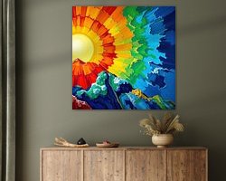 Example of the artwork in a room