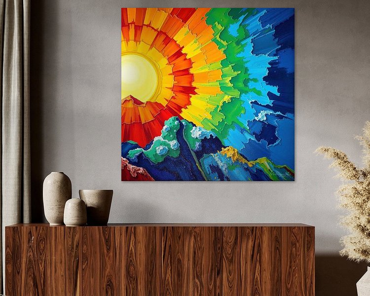 Example of the artwork in a room