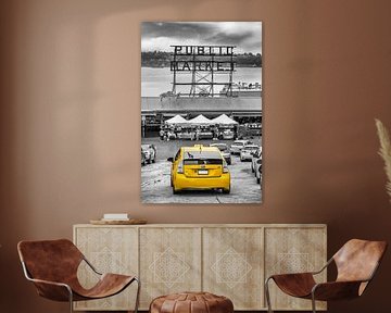 SEATTLE Pike Place Market Straßenszene | colorkey