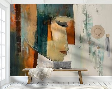 Woman with Hairdo | Woman with Green Colour by Art Whims