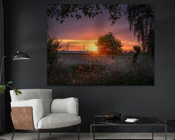 Zonsondergang bij de Elshoutse Wielen