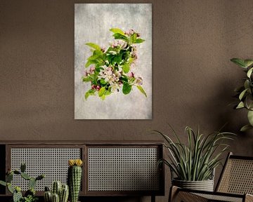 Apfelblüte von Elly van Veen